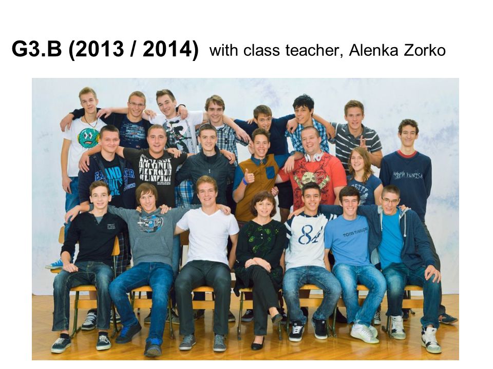 G3.B (2013 / 2014) with class teacher, Alenka Zorko Amresh