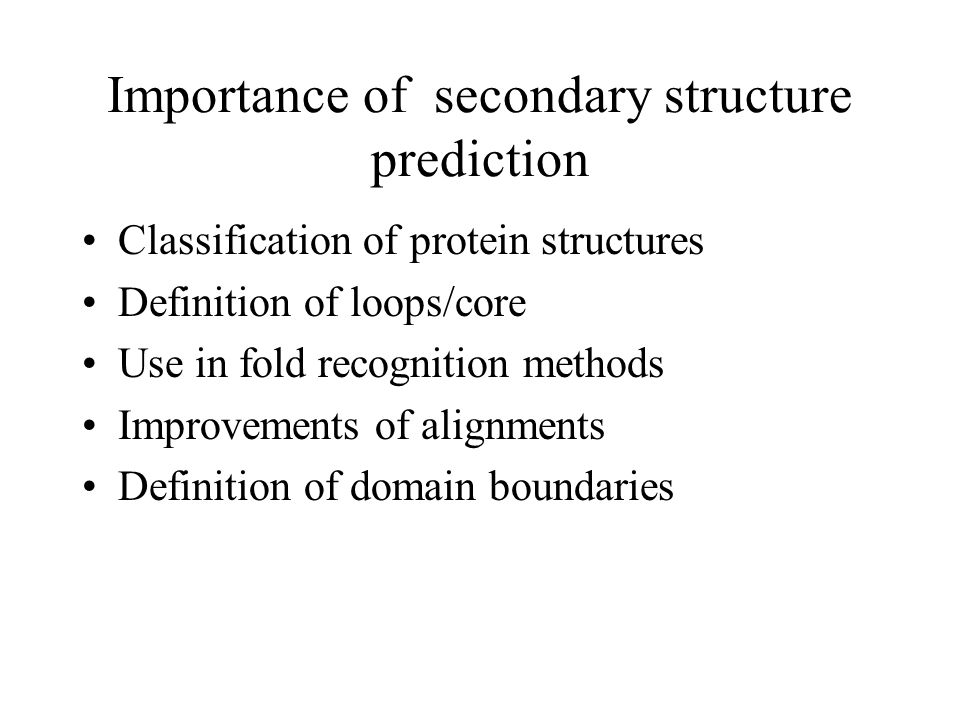 secondary structure of protein definition