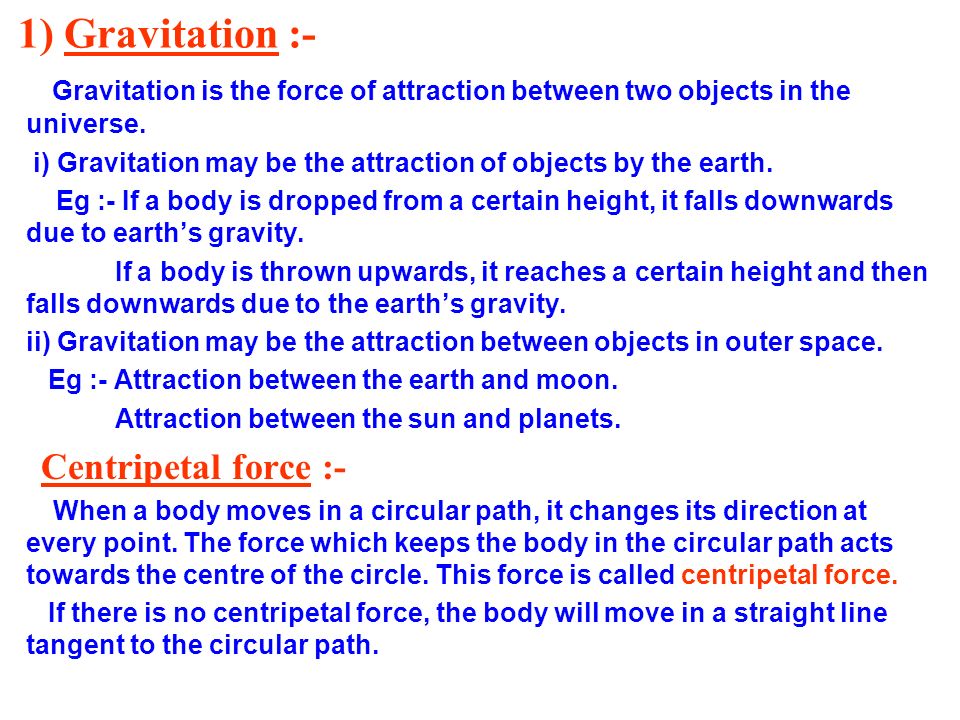 Chap1 La Gravitation