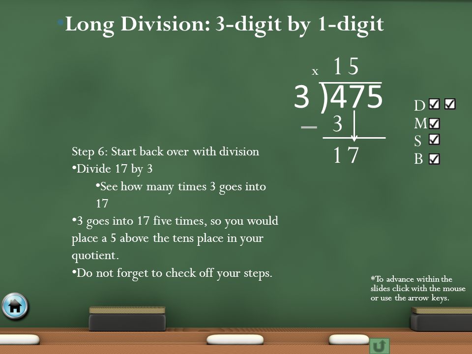 Long Division: 3-digit by 1-digit