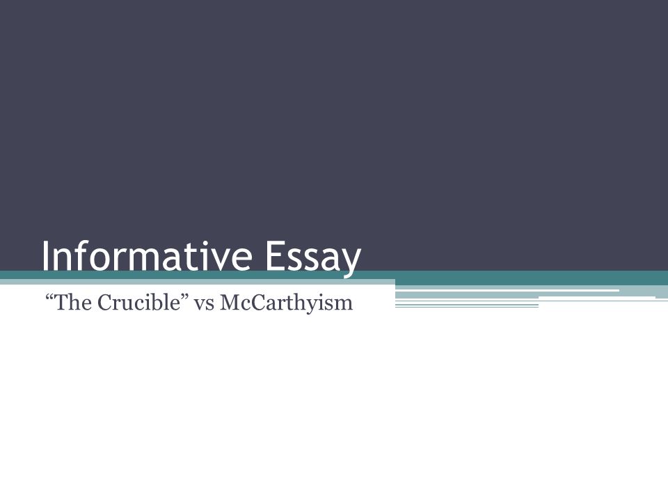 compare and contrast the crucible and mccarthyism
