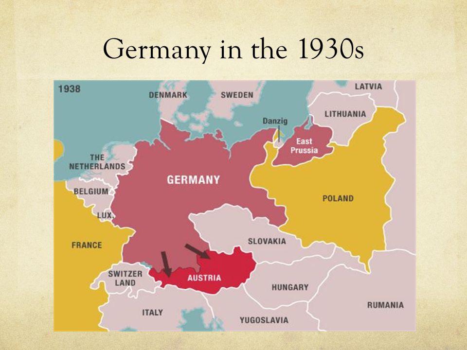 Карта германии 1938 года