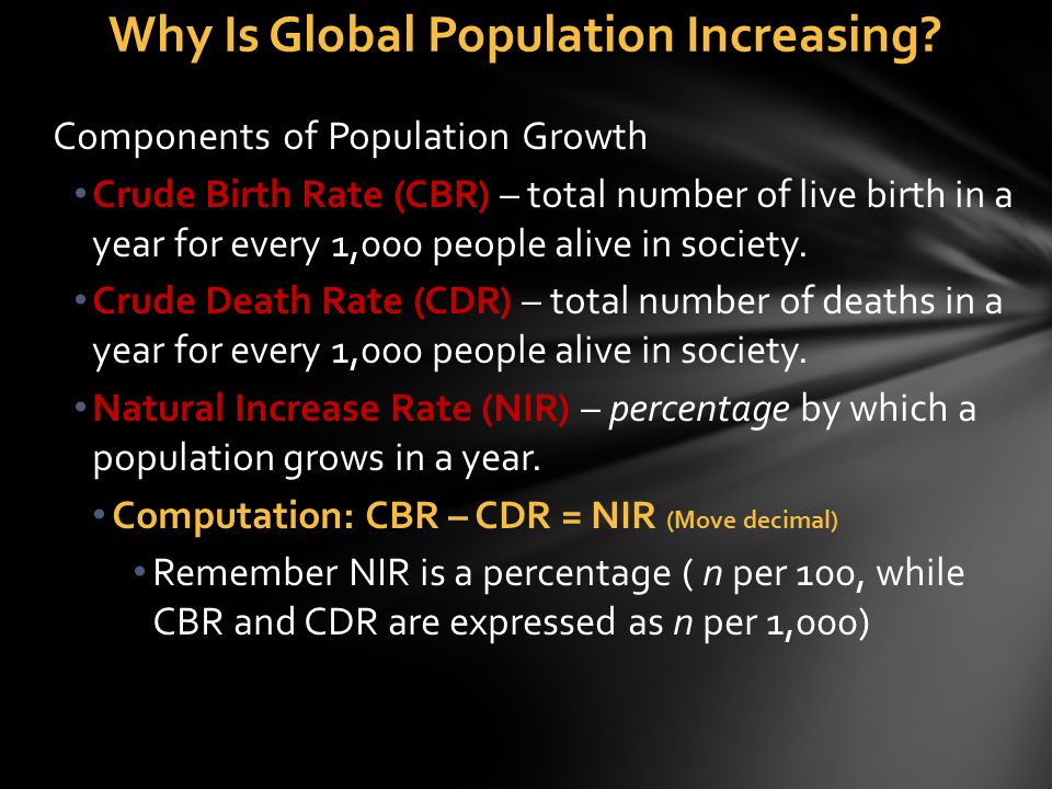 Why Is Global Population Increasing