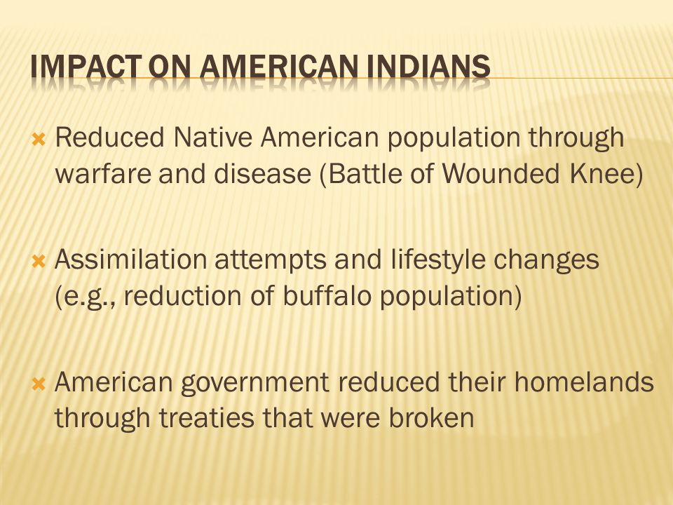 Impact on American Indians