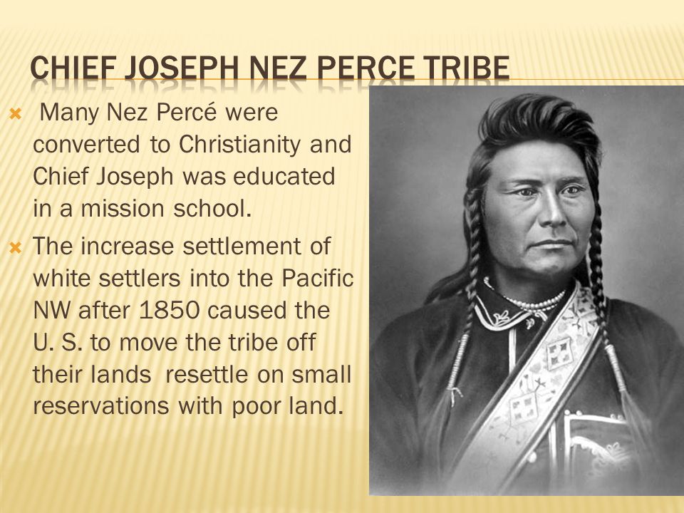 Chief Joseph Nez Perce Tribe