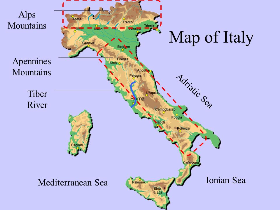 Какие горы на территории италии. Италия горы Апеннины. Рельеф Италии карта. Рельеф Апеннинского полуострова. Апеннинские горы на карте древней Италии.
