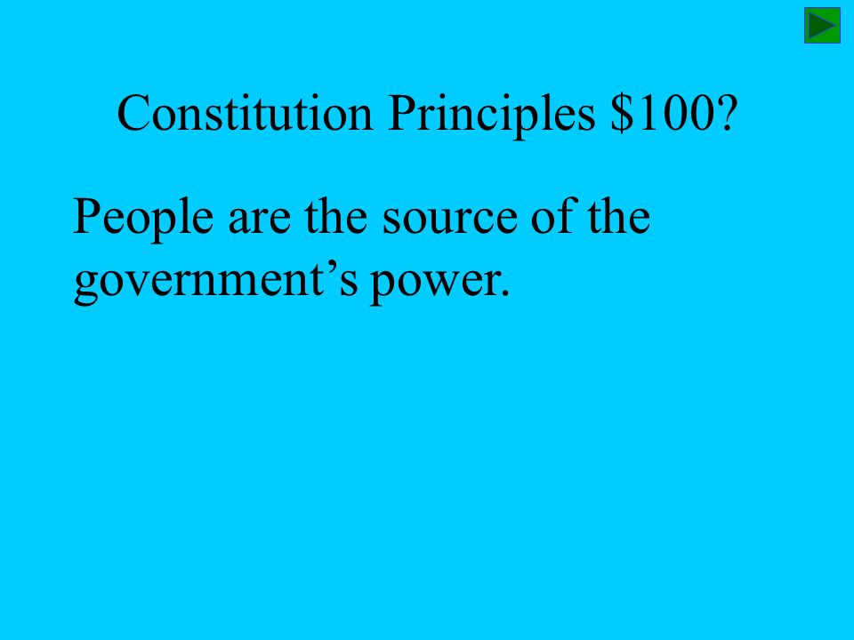 Constitution Principles $100