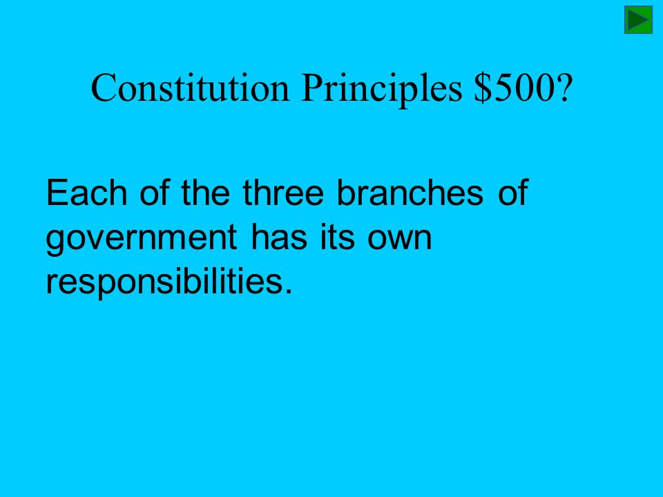 Constitution Principles $500