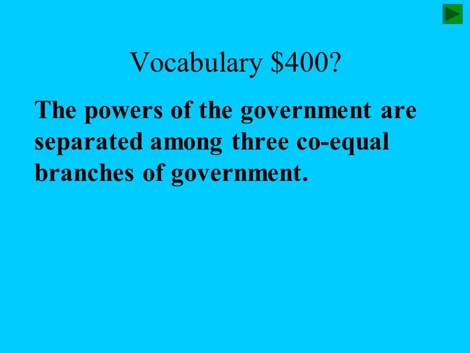 Vocabulary $400.