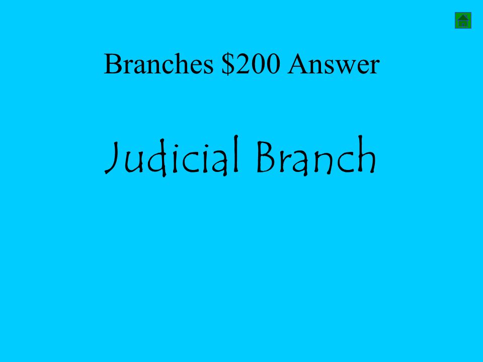 Branches $200 Answer Judicial Branch