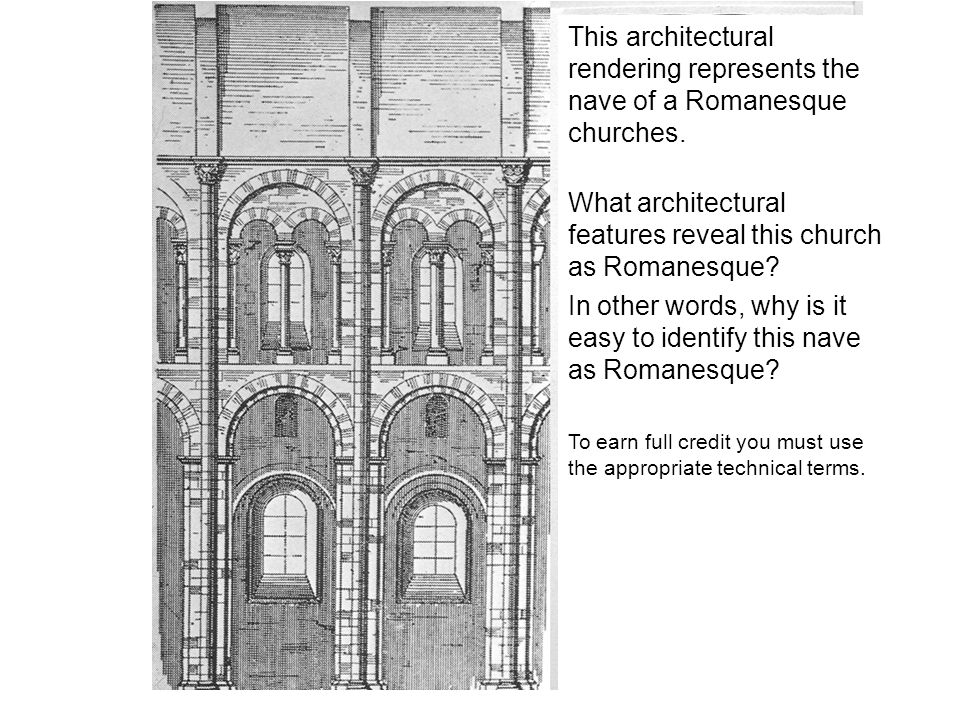 What architectural features reveal this church as Romanesque