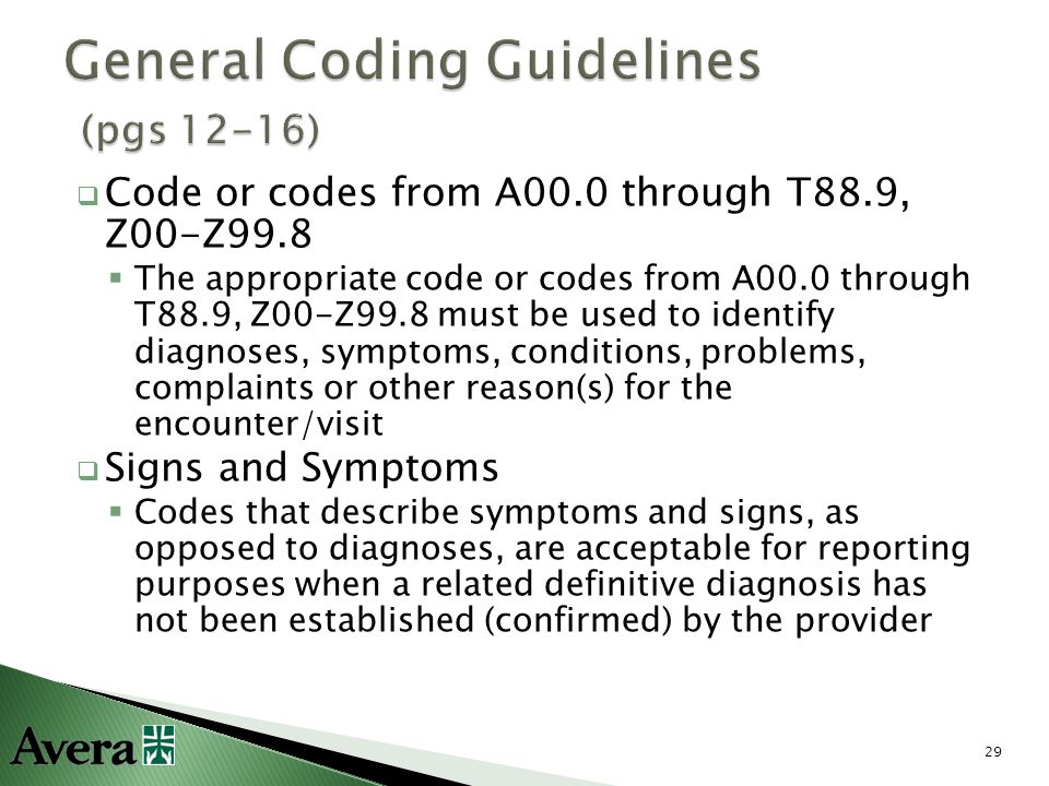 An overview of the 2013 icd 10 cm guidelines ppt download