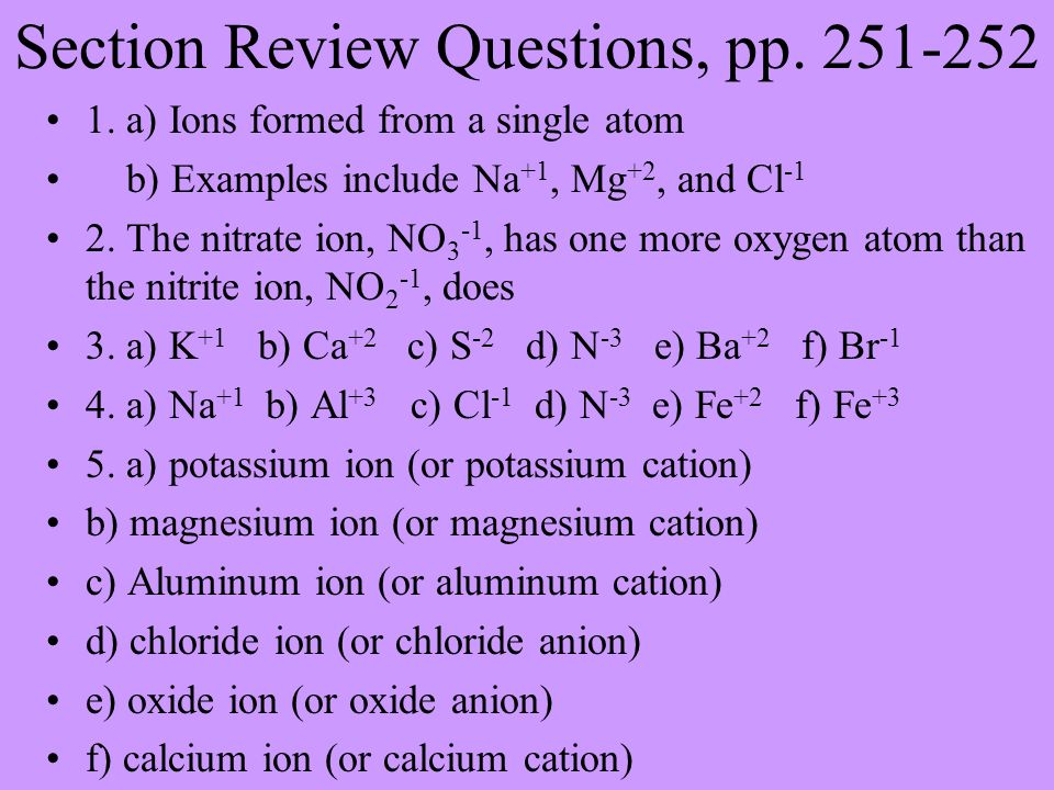 Section Review Questions, pp