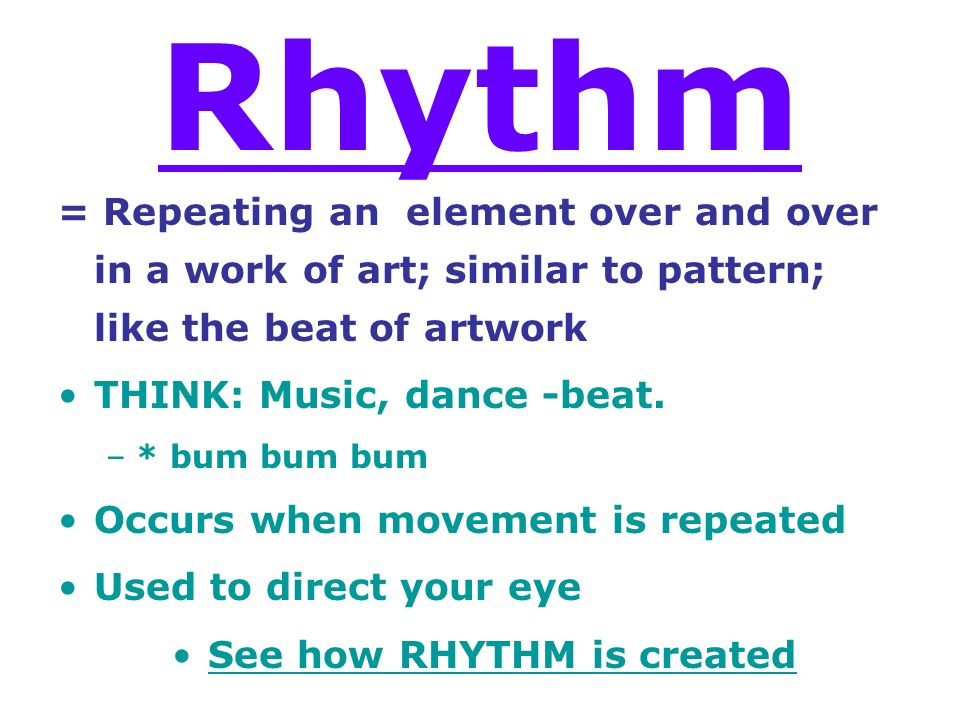 See how RHYTHM is created
