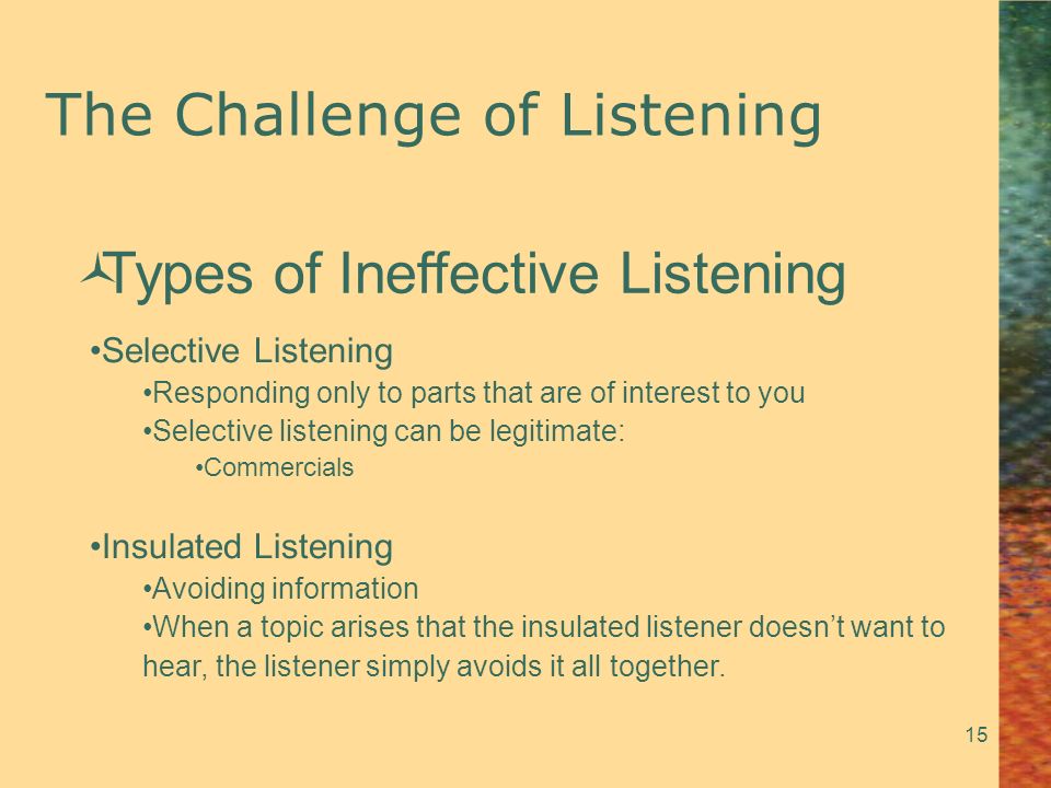 Listening: More Than Meets The Ear - Ppt Video Online Download