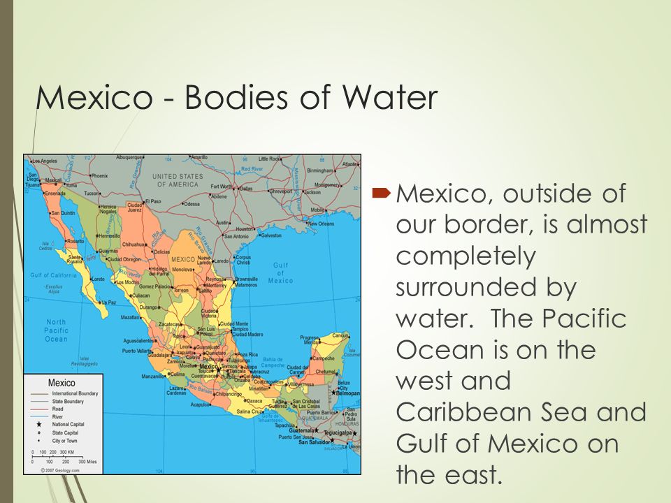 Mexico - Bodies of Water
