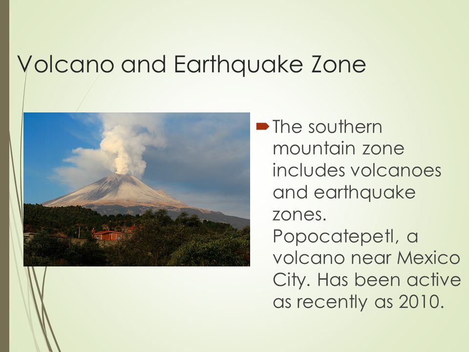 Volcano and Earthquake Zone