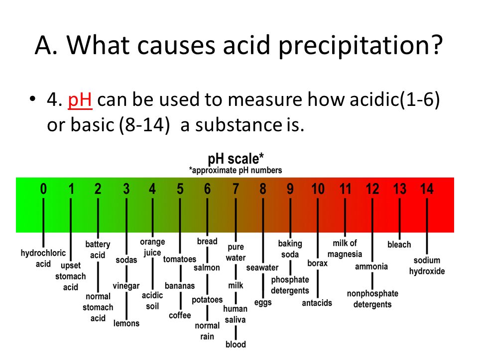 4. pH can be used to measure how acidic(1-6) or basic (8-14) a substance is...