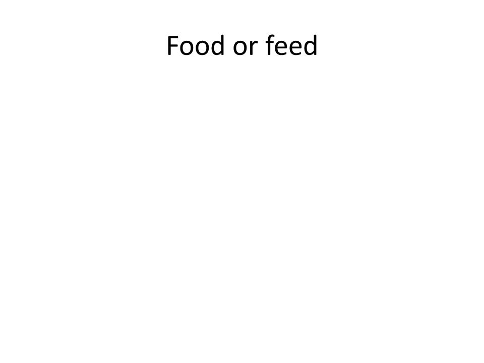 Food or feed