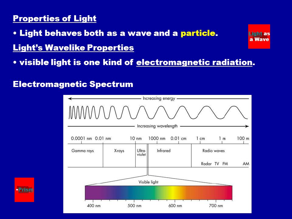Light behaves both as a wave and a particle.