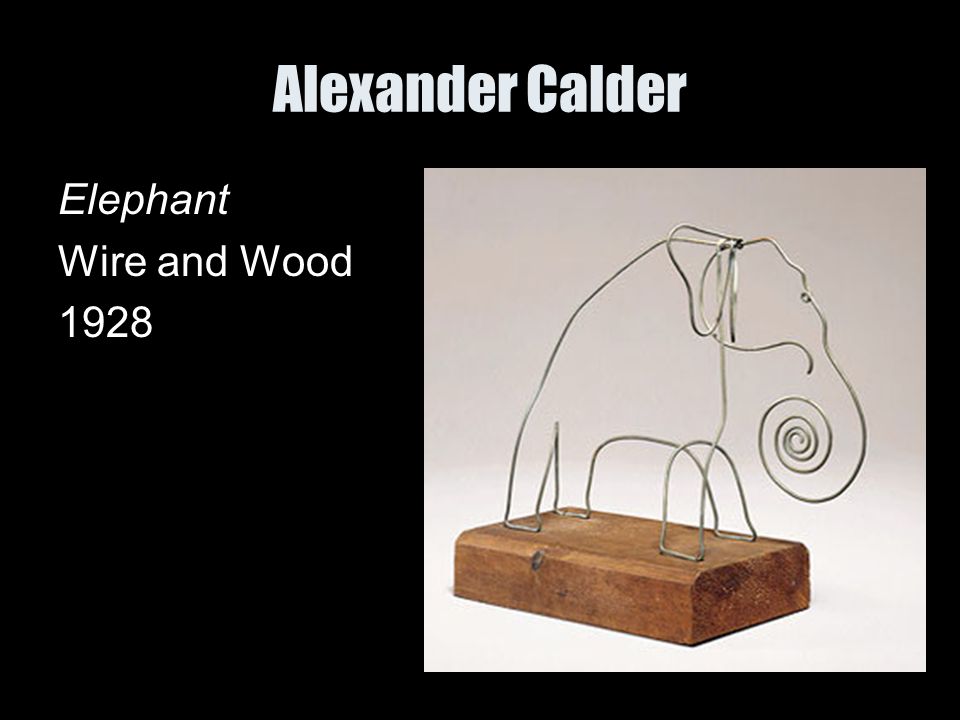 Alexander Calder Elephant Wire and Wood 1928