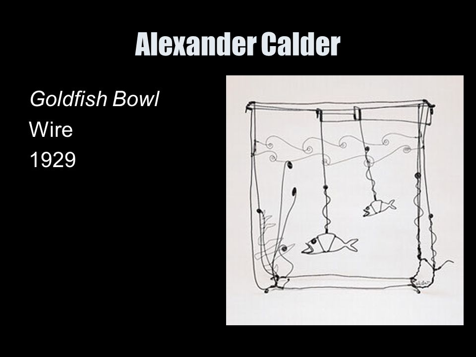 Alexander Calder Goldfish Bowl Wire 1929