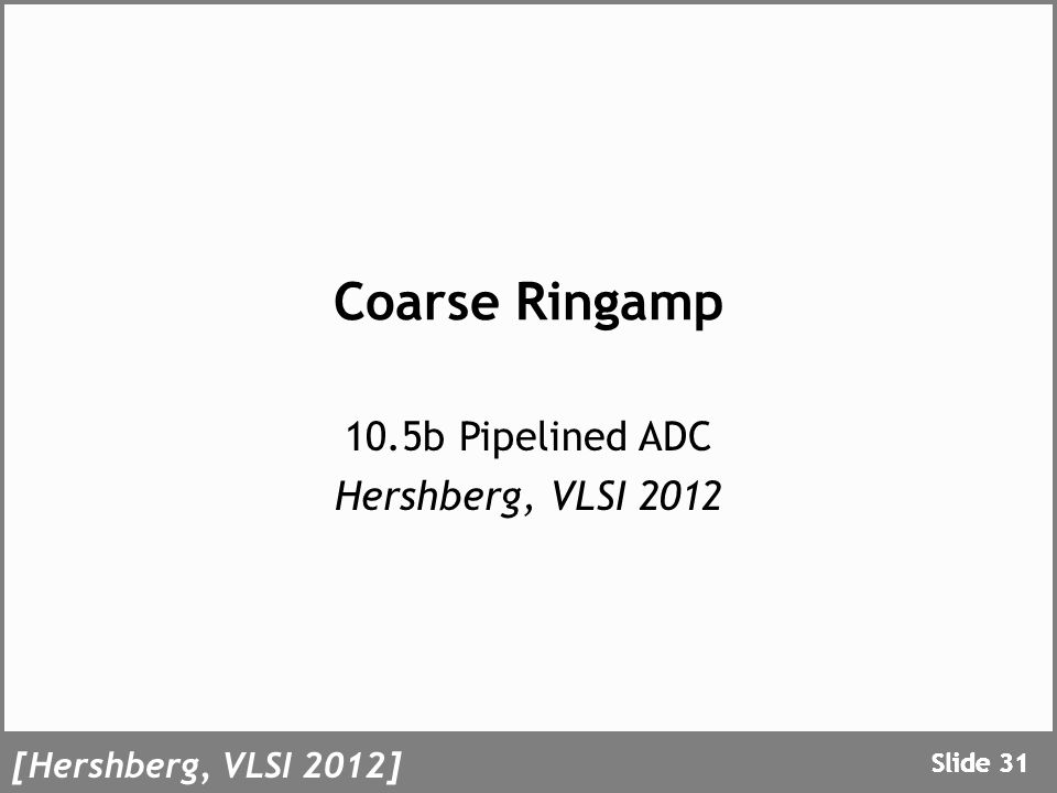 Coarse Ringamp Prototype