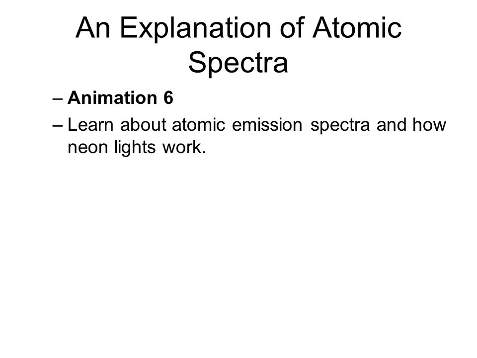 An Explanation of Atomic Spectra
