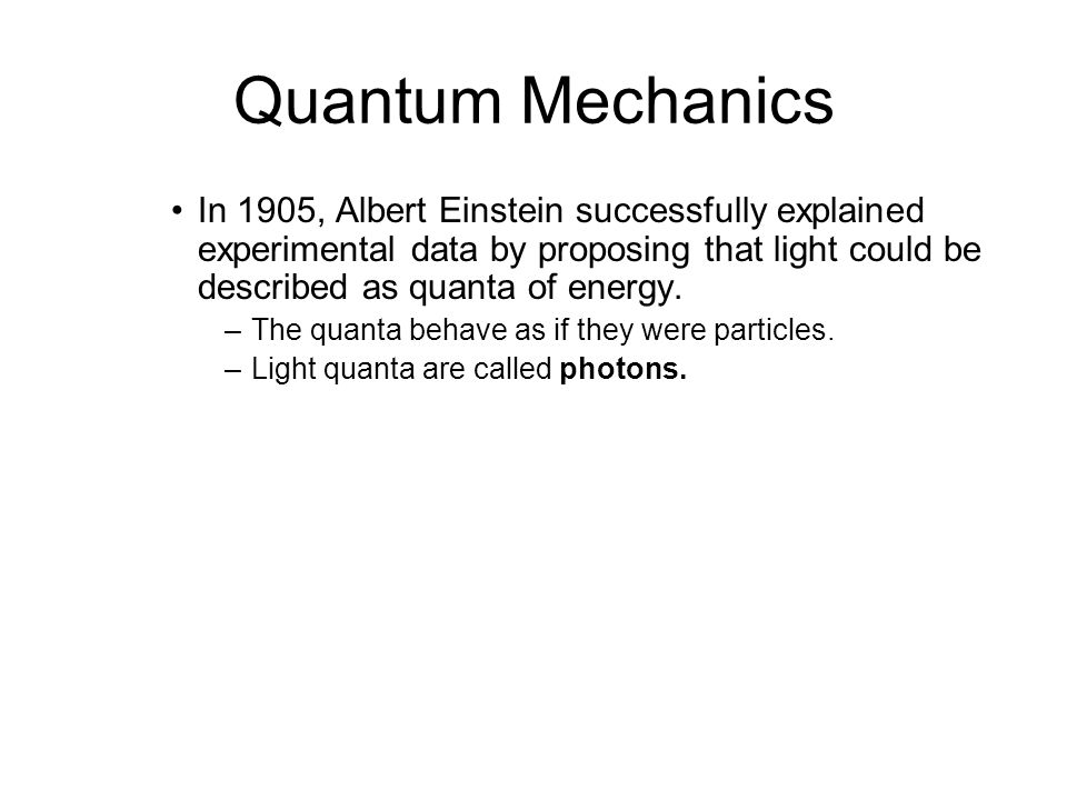 5.3 Quantum Mechanics.