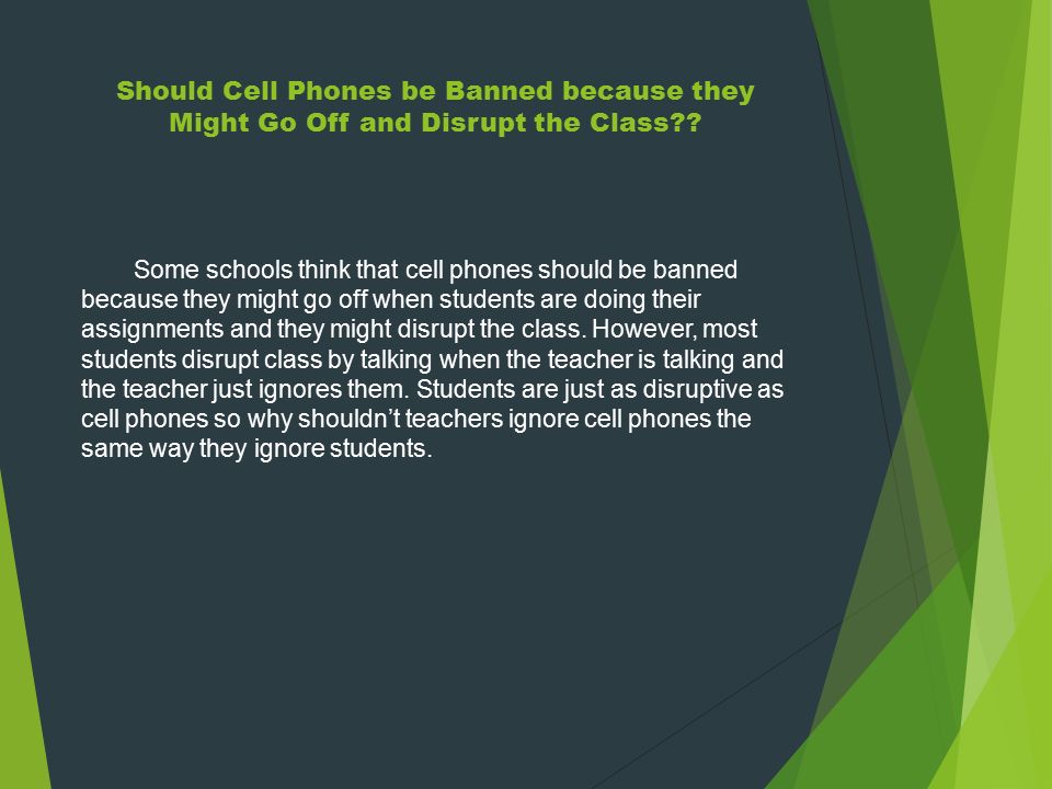 should students be allowed to use mobile phones in school