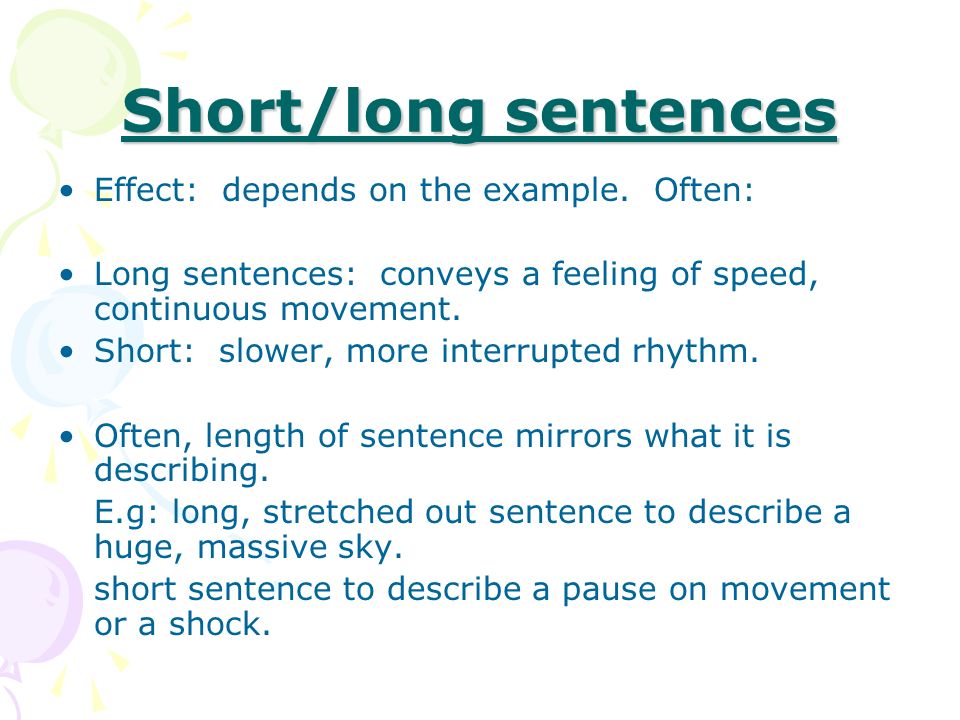 Creating effects by the order in which parts of the sentence are put: - ppt  video online download