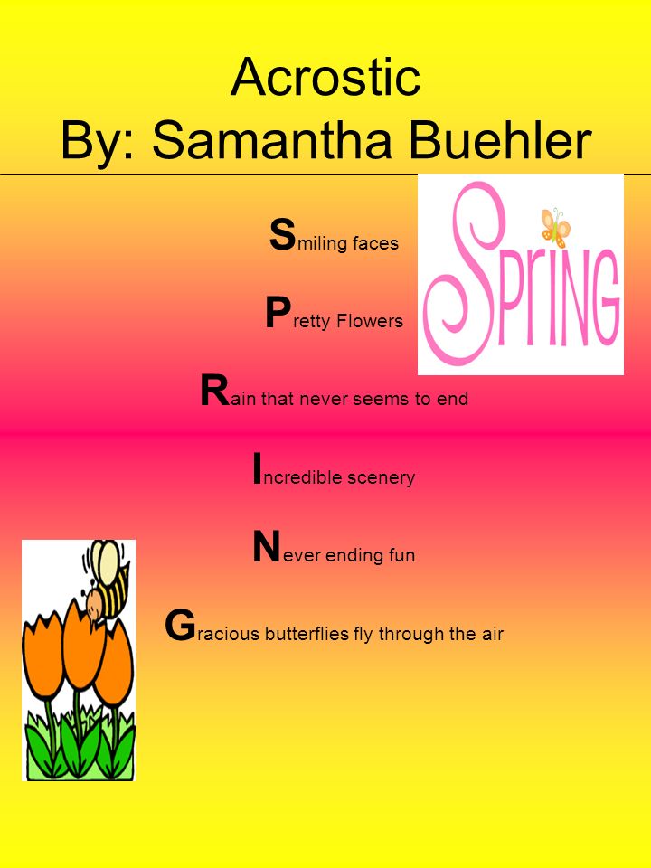 Samantha Buehler 7a April 28 Poems My Poems Ppt Video Online Download