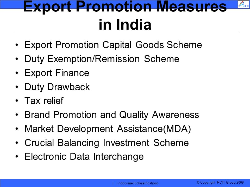 advantages and disadvantages of export promotion