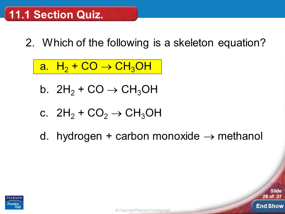 Chapter 11 Chemical Reactions - ppt download