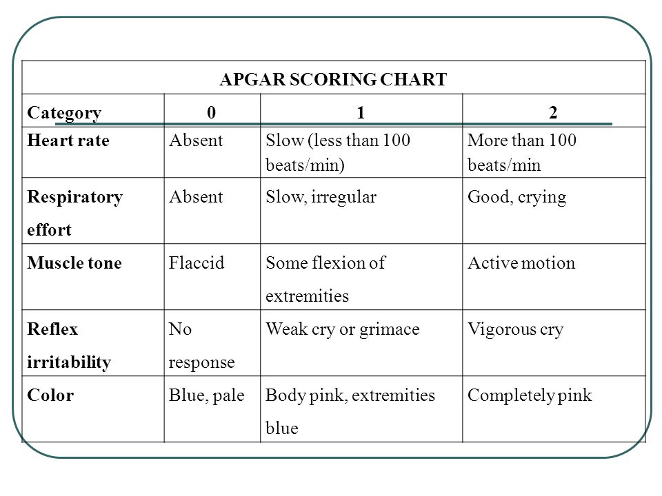 Apgar Chart
