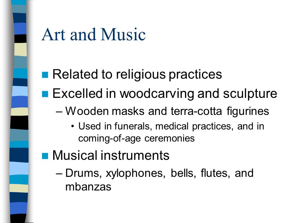 Art and Music Related to religious practices