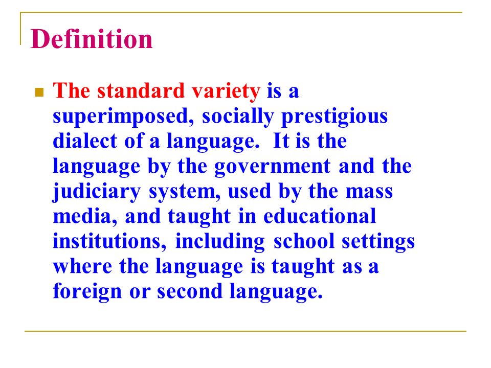 definition of language variety