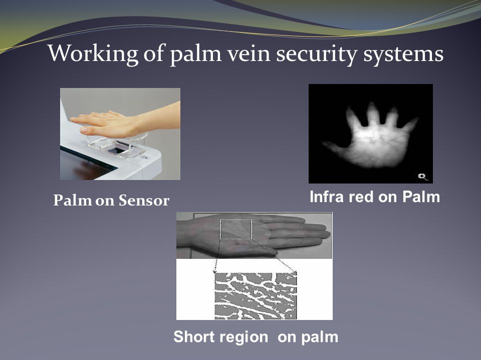 Working of palm vein security systems