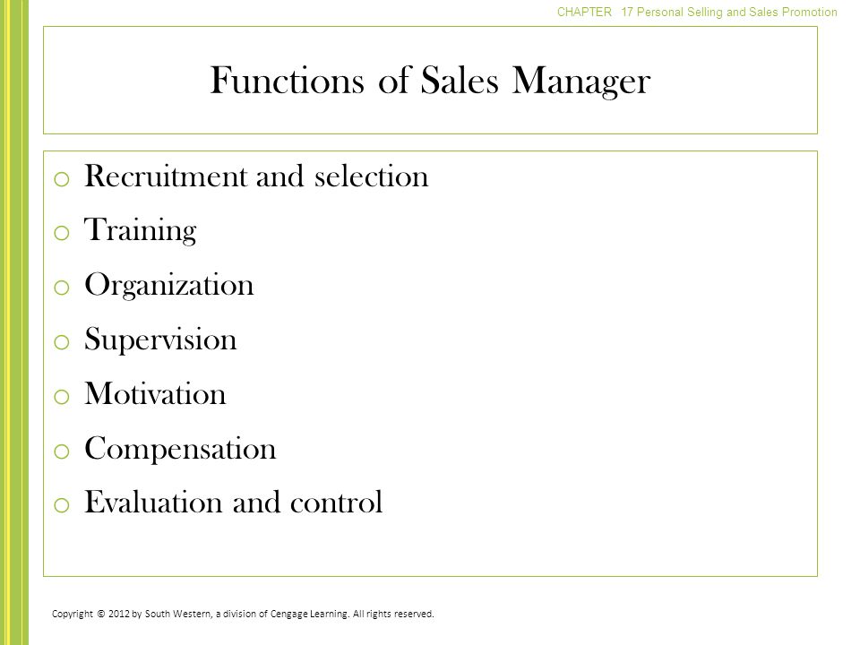 functions of sales promotion