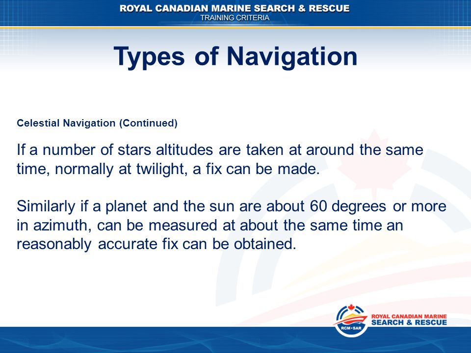 What are the 3 types of navigation?