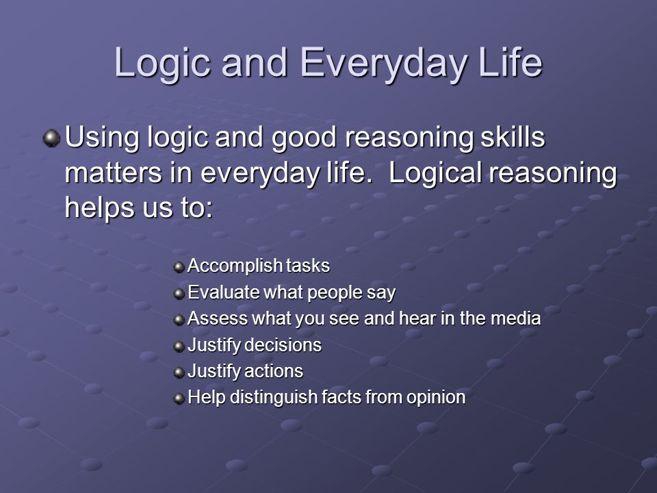 Life Of Logic