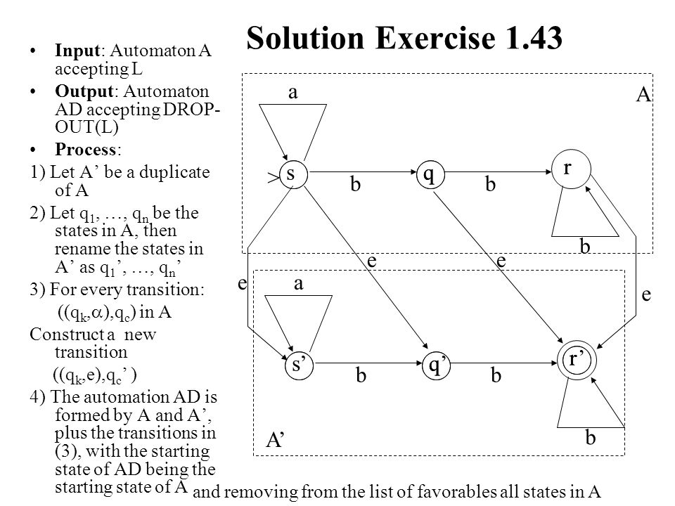 Solution exercises