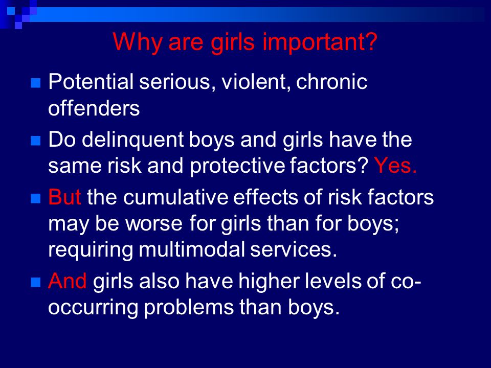 Why are girls important