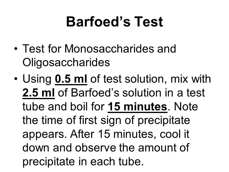 barfoed test