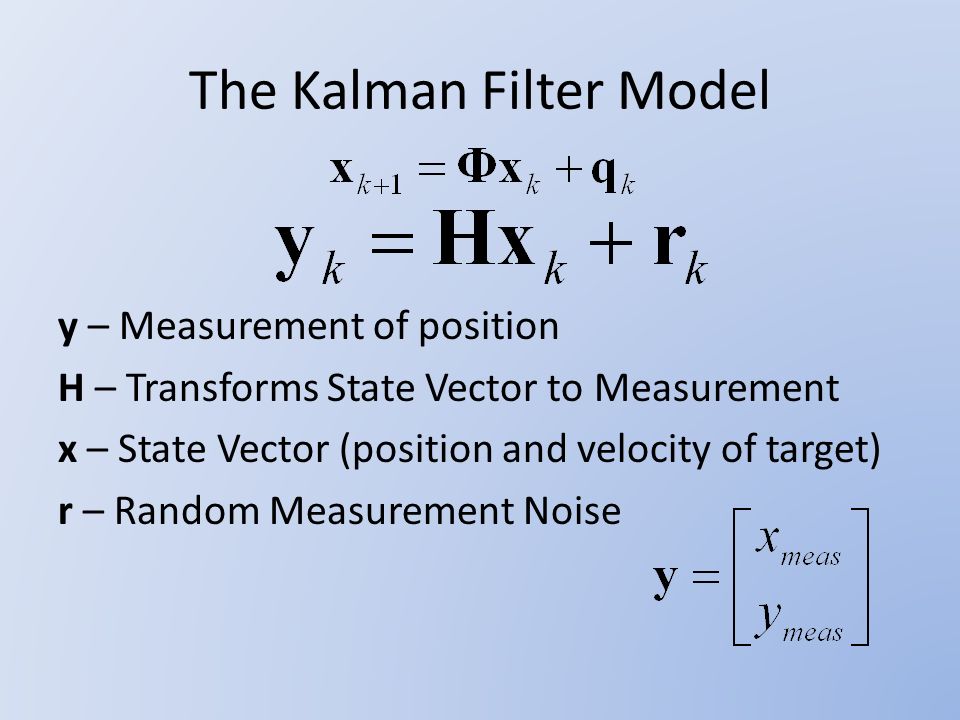 Applications of the Kalman Filter to Radar Target Tracking - ppt video  online download