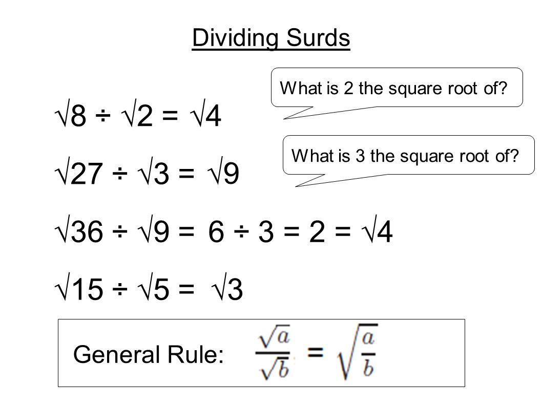 28 07 10 Surds What Is A Surd Manipulating And Simplifying Surds Ppt Download