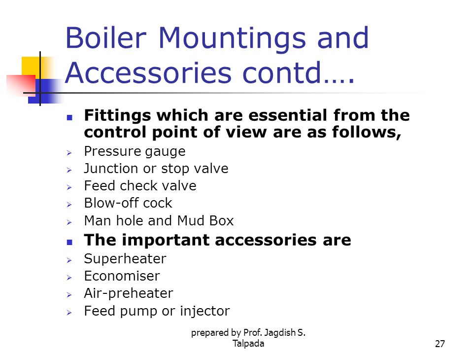 High Pressure Boilers & Accessories - ppt video online download