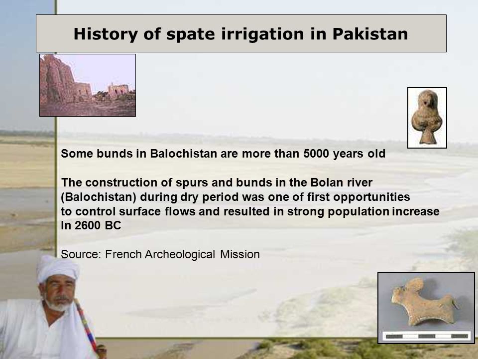 History of spate irrigation in Pakistan