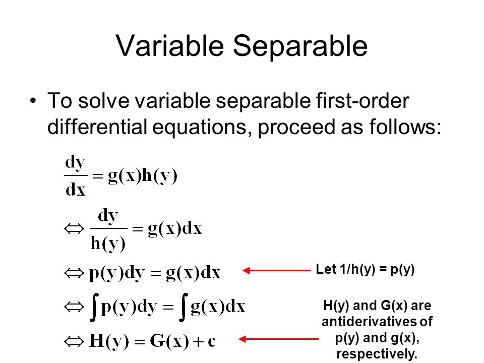 First Order Differential Equations Part 1 Ppt Video Online Download