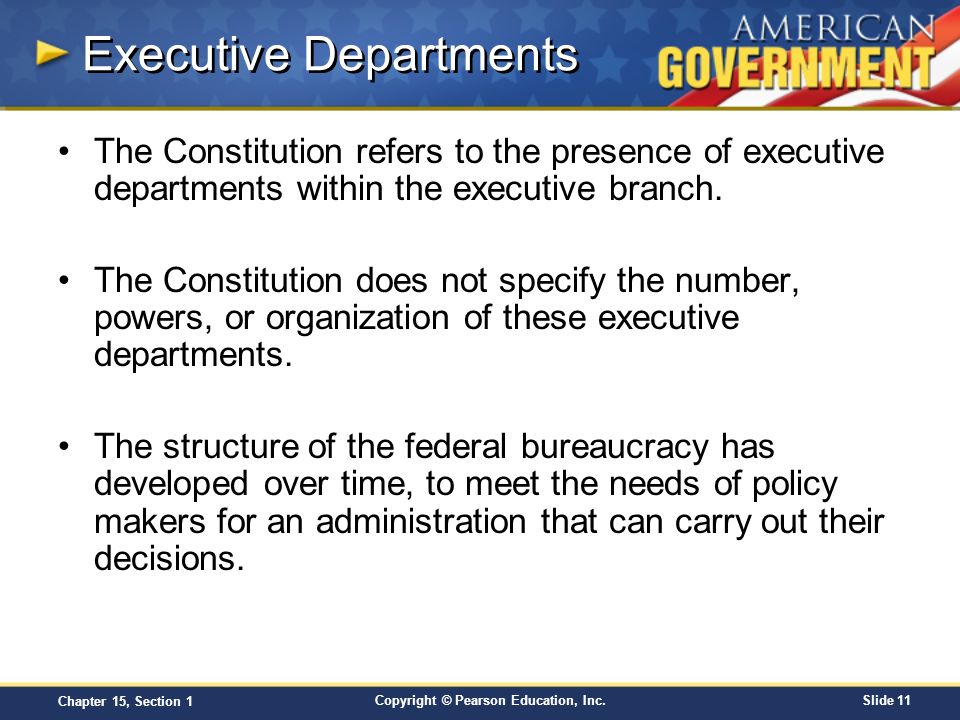 Executive Departments